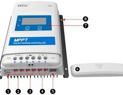 Controlador Ep Solar MPPT p/Bateria c/pantalla 40A 12/24V