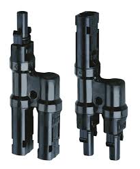 Bolsa con 2 Conectores MC4 doble tipo "Y", Hembra y Macho, 1500 Vdc